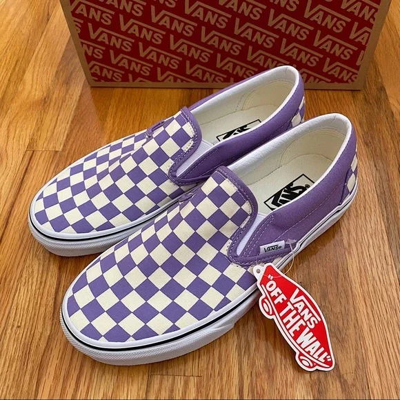 Vans Checkerboard Classic Slip On Women’s Sneakers - Picture 2 of 6